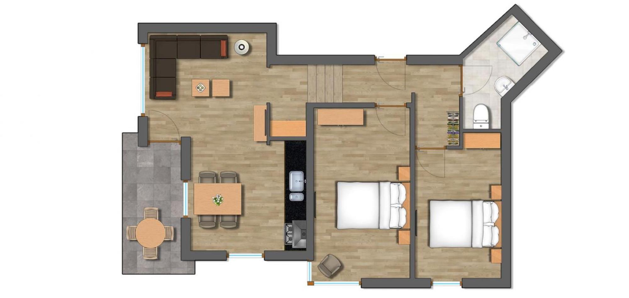 Ferienwohnung Haus Kleiner Turm Schruns Exterior foto
